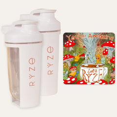 RYZE 2 Shaker Bottles + FREE Gifts - Easy Bottle Carry