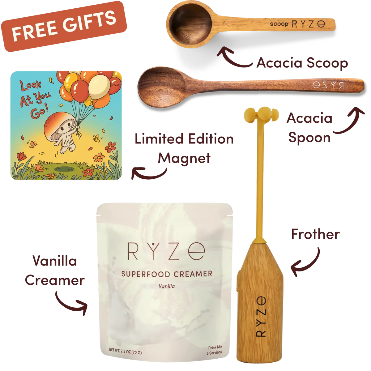 Mushroom Coffee Dark Roast Starter Kit (60 servings) - Classic Setup