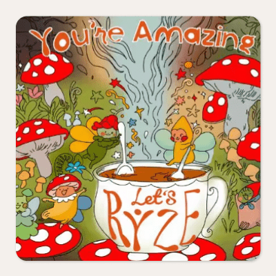 RYZE FREE Mushroom Magnet - Bright Magnet Touch