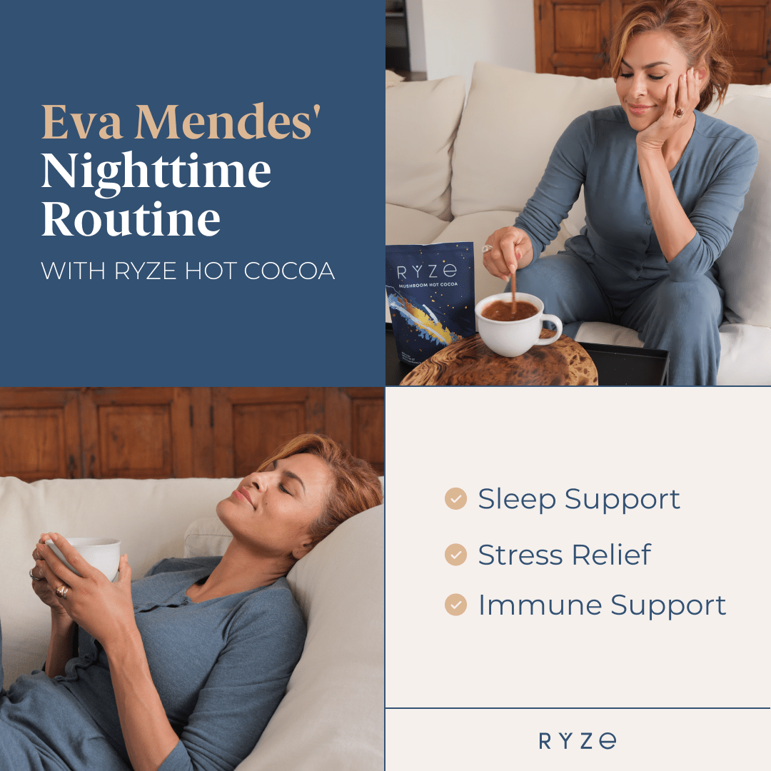 RYZE Hot Cocoa - with 6 Sleep Superfoods to Help Fall Asleep and Stay Asleep - Calm Night