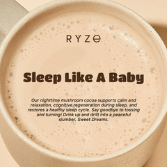 RYZE Hot Cocoa - with 6 Sleep Superfoods to Help Fall Asleep and Stay Asleep - Calm Night