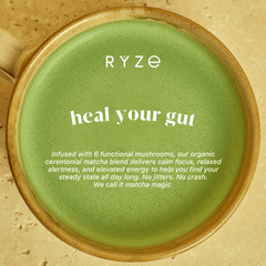 RYZE Organic Mushroom Matcha Starter Kit (60 servings) - Matcha Setup