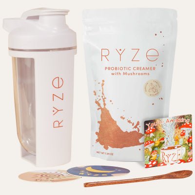 RYZE Shaker Bottle + Probiotic Creamer + Free Gifts - Gentle Morning Blend