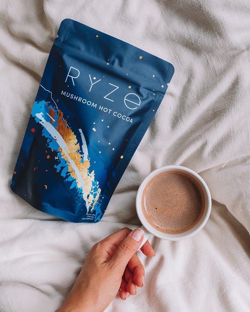 RYZE Try our Mushroom Hot Cocoa 50% OFF! - Evening Cocoa